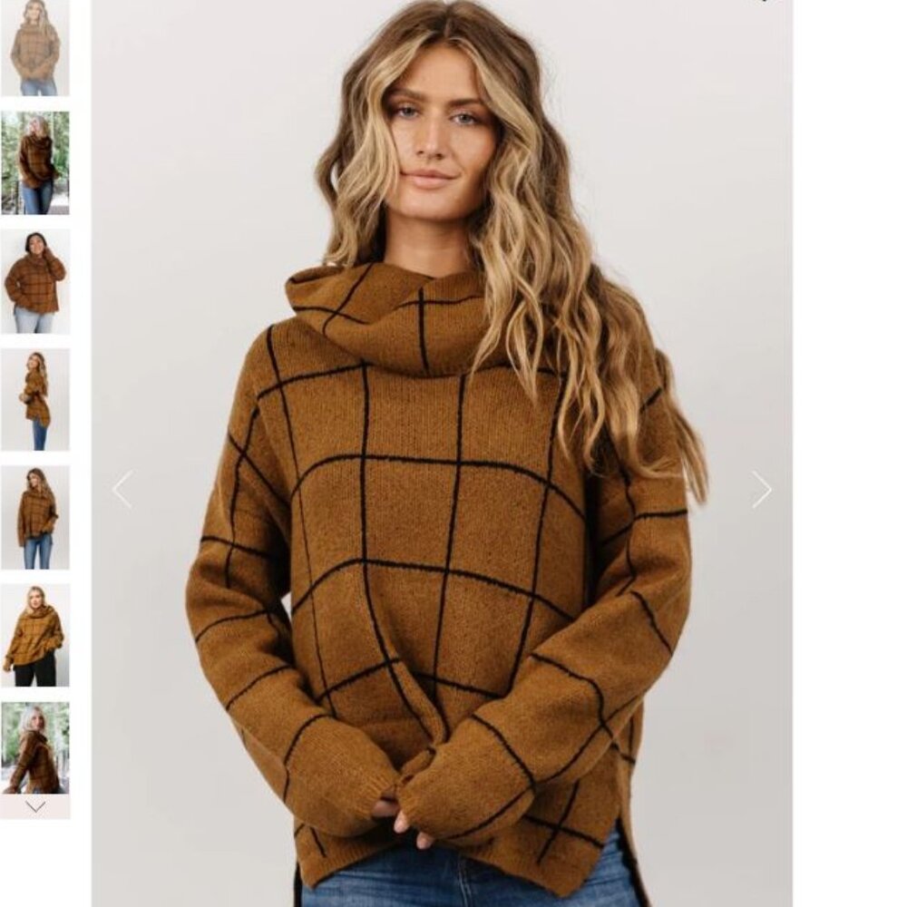 Baltic Born Super Soft Birmingham Cowl Funnel Neck Sweater SOLD OUT
